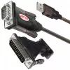 UNITEK Y-105A sériový kábel čierny 1,5 m USB Type-A DB-9