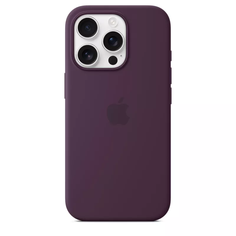 Apple iPhone 16 Pro silikónové puzdro s MagSafe – slivková