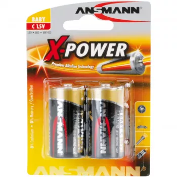 ANSMANN alkalická X-Power batéria, (C), balenie 2 ks (5015623), 7500mAh