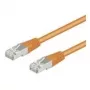 Wentronic Goobay CAT 5e patch kábel, F/UTP, oranžový, 0,25 m - CCA medený mix (93455)