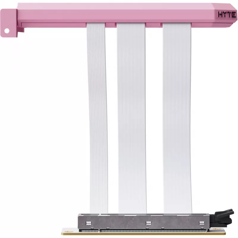PCIe 5.0 Hyper Riser kábel HYTE ACC-HYTE-PCIE50-SM, 20 cm, ružový/biely
