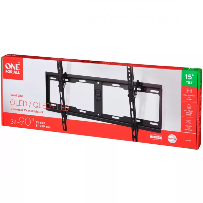 TV držiak na stenu One For All WM4621 2,13 m (84 palcov) čierny
