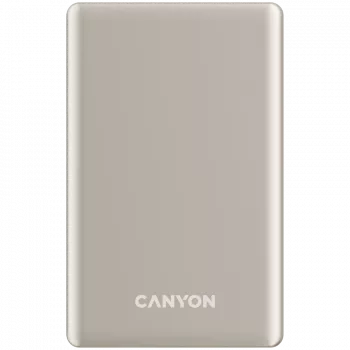 Canyon OnPower 505 - powerbanka - 5 000 mAh - vstup USB-C - výstup USB-C PD 20W + Wireless Magnet 1