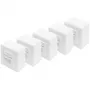 CAT.6A dátová zásuvka, na omietku, tienená, 2x RJ-45 LSA (biela, 5 kusov, Class E)