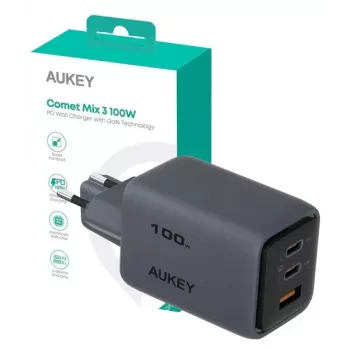 Comet Mix 3 nástenná nabíjačka PA-C5 3xUSB (2xUSB-C a 1xUSB-A) 100W 5A QC5.0 PD3.0 AFC PPS FCP SCP