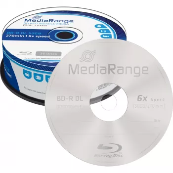 BD-R DL MediaRange MR508 50 GB 25 kusov