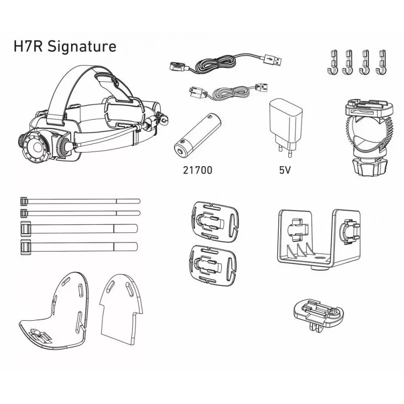 Ledlenser H7R Signature čierna čelová lampa