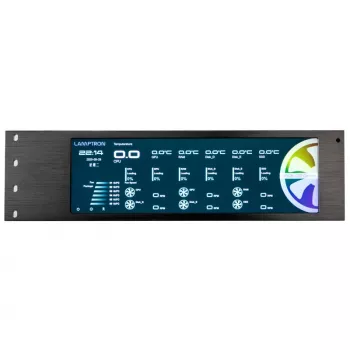 Lamptron CU135 Fan Controller + RGB Controller s displejom, ARGB - čierny