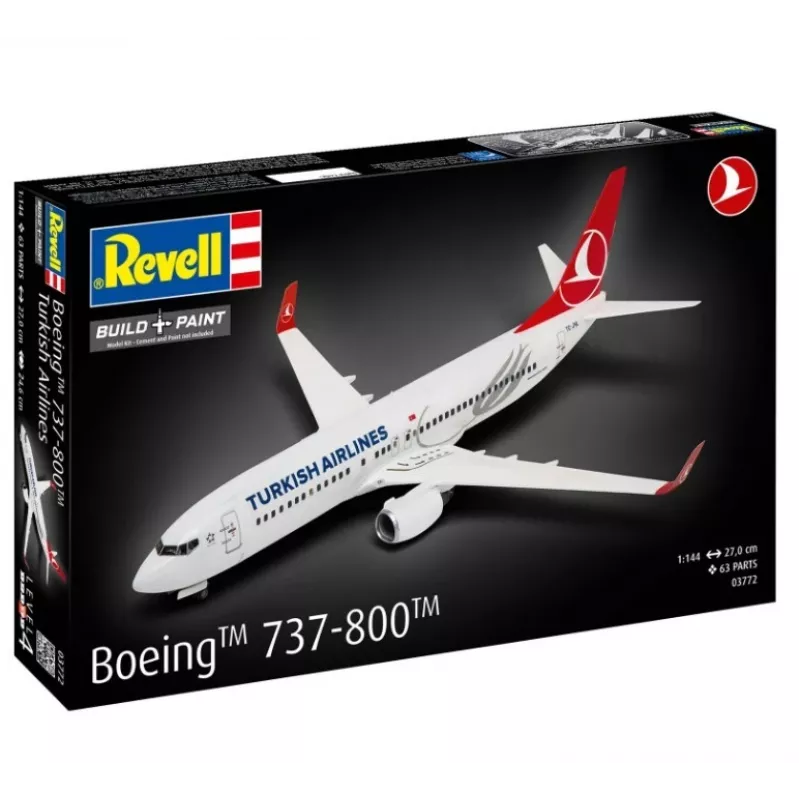 Plastové modelové lietadlo REVELL Boeing 737-800 Turkish Air mierka 1:144