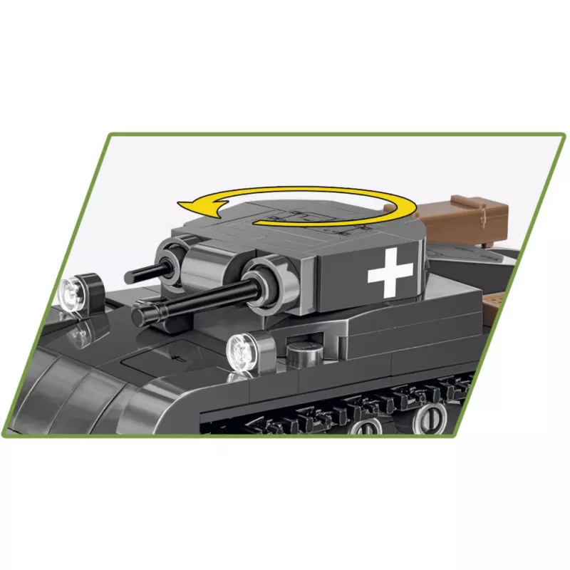Stavebnica Cobi Panzer II Ausf. A — 250 dielov, čierna