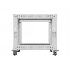 Rack 19 9U 600x600-1100 nastaviteľný sivý