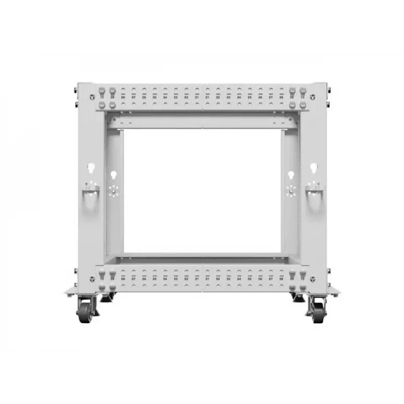 Rack 19 9U 600x600-1100 nastaviteľný sivý