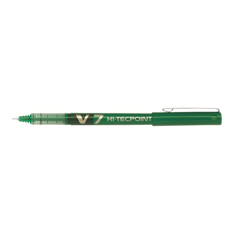 Tyčinkové pero Pilot Hi-Tecpoint V7 zelené farba písania zelená