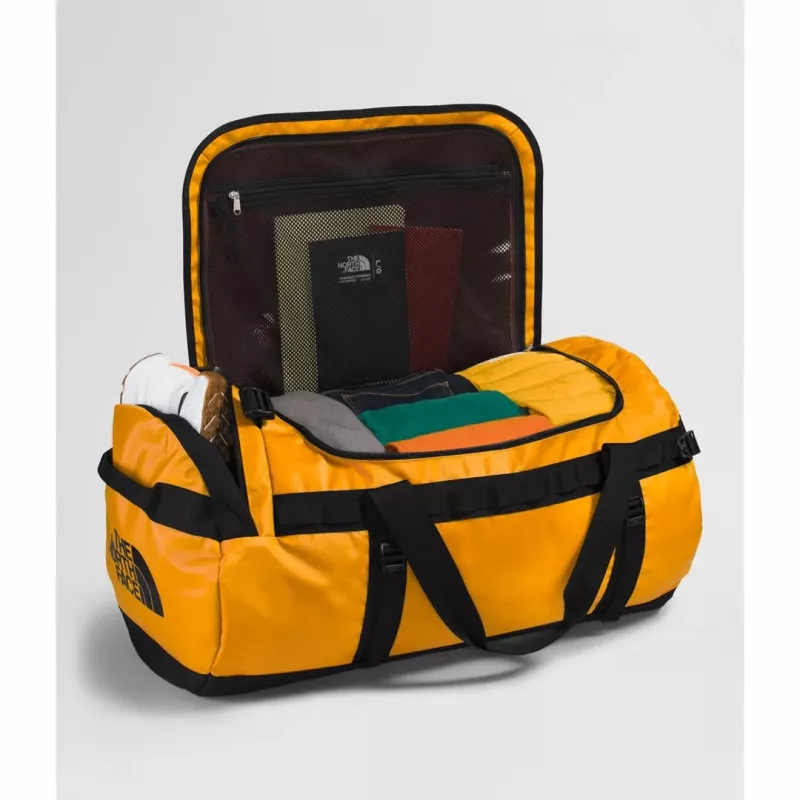 The North Face Base Camp Duffel L cestovná taška 95 L polyester čierna, žltá