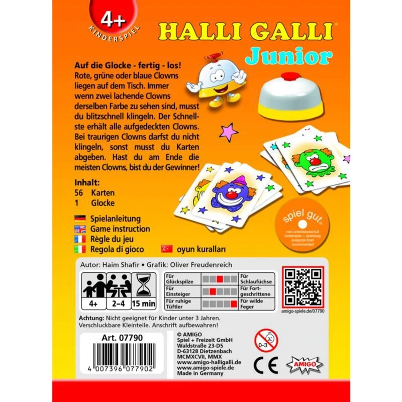 Halli Galli Junior, kartová hra