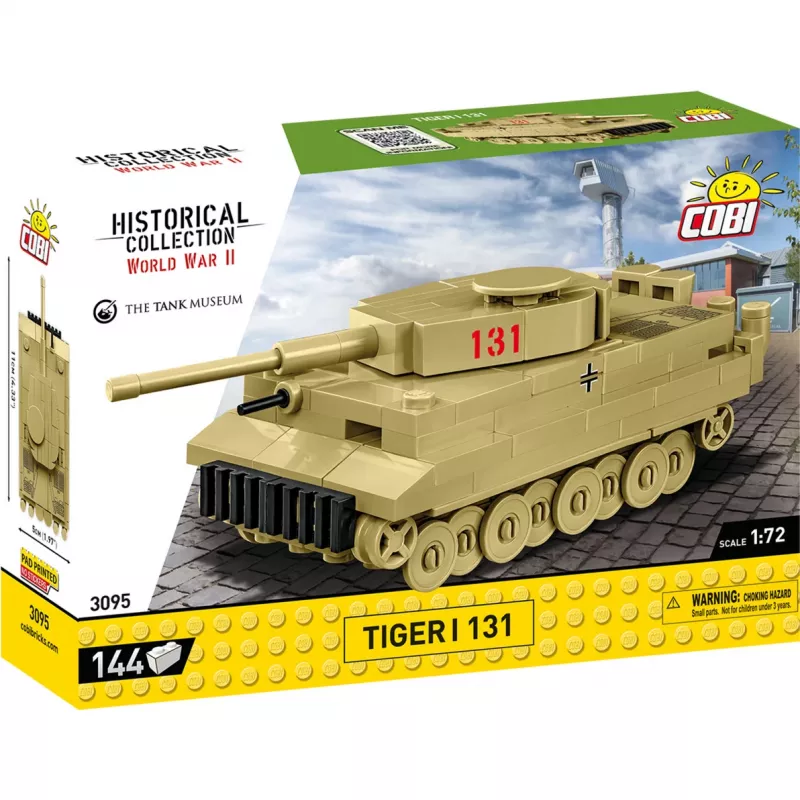 Stavebnica Cobi Tiger I 131 — 144 dielov, odporúčaný vek 6+, zelená