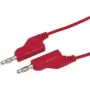 Meracie vodiče Voltcraft MS5/RT — 4 mm banánový konektor samec na 4 mm banánový konektor samec