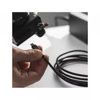 USB 2.0 kábel Green Cell KABGC20 — USB A na Micro-USB B, 1,2 m, čierny