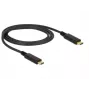 USB kábel DeLOCK 83661 USB 3.2 Gen 2 1 m USB-C čierny