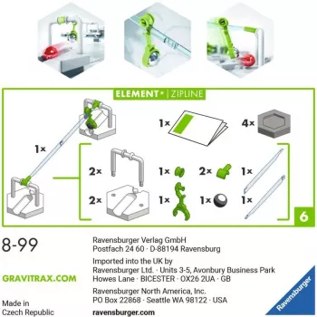 Ravensburger GraviTrax Element Zipline príslušenstvo pre aktivitu zručnostnú hračku (27472)