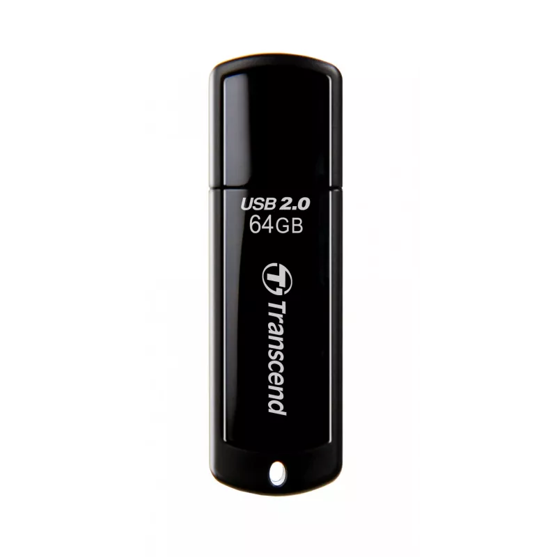 USB flash disk Transcend JetFlash 350 64GB, USB 2.0, čierny