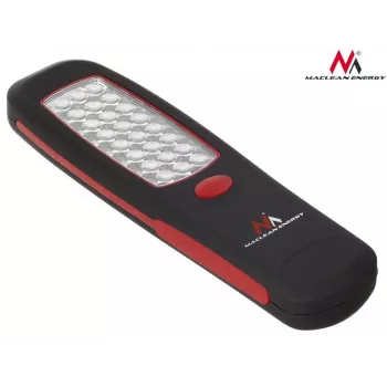 Dielenská lampa MACLEAN MCE03 — 24 LED, magnetická základňa a hák, na batérie (3×AAA)