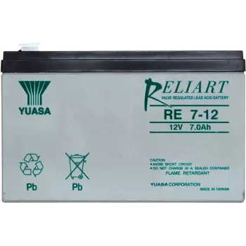 Uzavretá olovená batéria Yuasa RE7-12 12V 7Ah AGM pre záložné a napájacie systémy