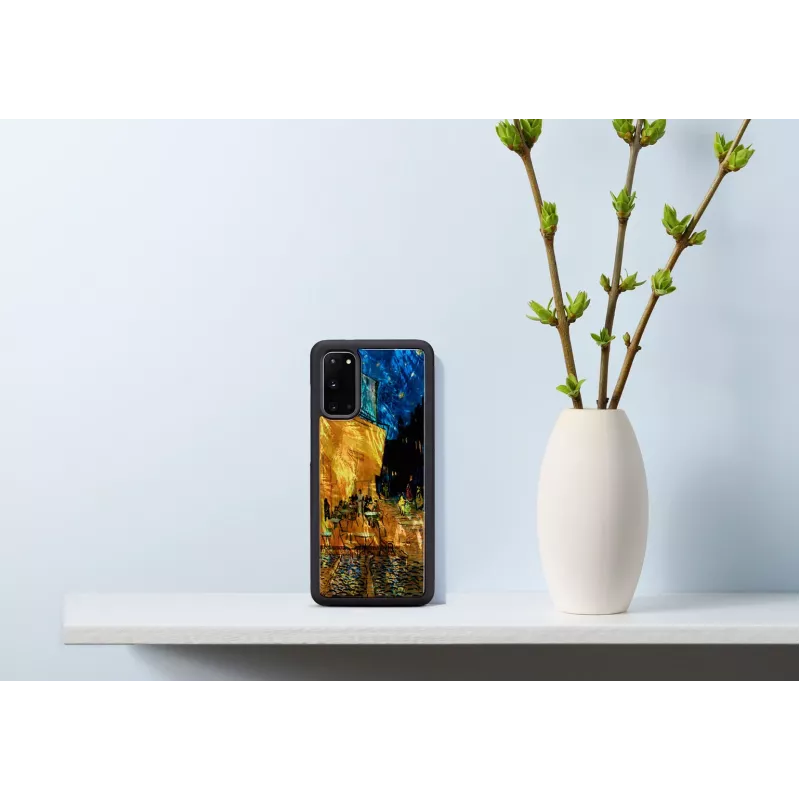 Ochranné puzdro iKins pre Samsung Galaxy S20 – čierne, dizajn Caféterrasse