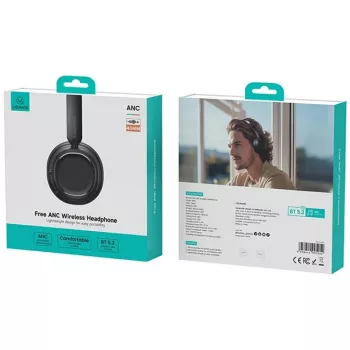 Bluetooth slúchadlá 5.3 Usams SR01 ANC čierne