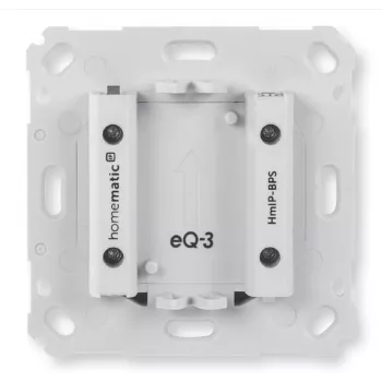 Nástenný bezdrôtový tlačidlový spínač Homematic IP HmIP-BPS, biela, IP20, 71×71×43 mm