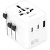 Cestovný adaptér 20W GaN Nomad 2xUSB-C + 1xA