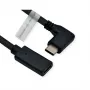 ROLINE 11.04.5496-10 - 2 m - USB Type-C - USB Type-C - konektor samec - konektor samica - zahnutý (11.04.5496)