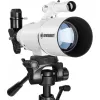 Bresser Optics CLASSIC 70/350 refraktor 140x čierna, biela