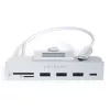 Notebook dock / port replikátor Satechi ST-UCICHS USB 3.2 Gen 1 Type-C, USB-A porty, SD/MicroSD, strieborný
