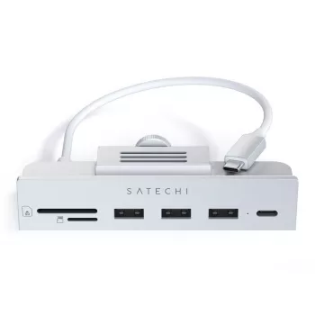 Notebook dock / port replikátor Satechi ST-UCICHS USB 3.2 Gen 1 Type-C, USB-A porty, SD/MicroSD, strieborná