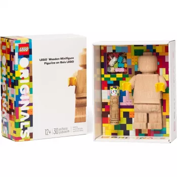 LEGO drevená minifigúrka, dekorácia drevo