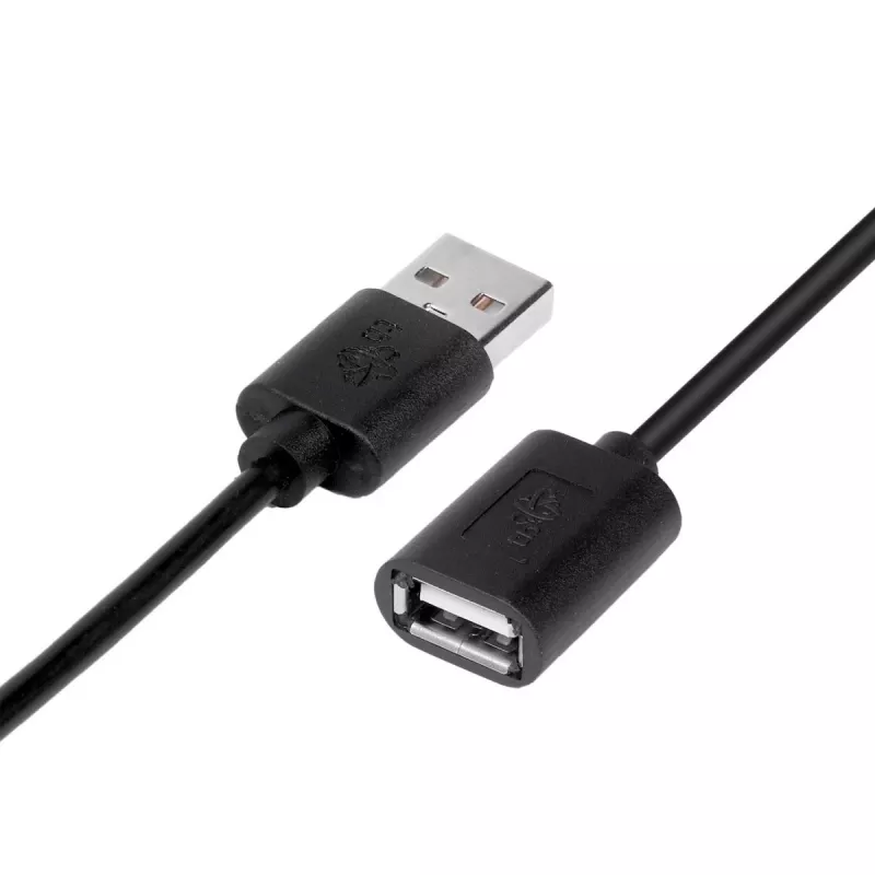 USB predlžovací kábel AM-AF 1,8 m čierny