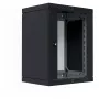 EFB Elektronik 19 inch skriňa X-Rack so sklenenými dverami 400-600mm čierna - nástenná skriňa (WGX-1506TS.G1)