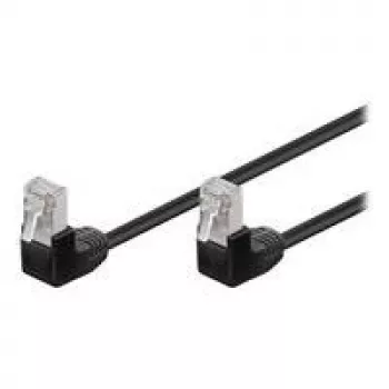 Sieťový kábel Goobay 96077 čierny 0,5 m Cat5e F/UTP