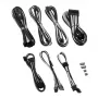 CableMod C-Series PRO ModMesh 12VHPWR sada káblov pre Corsair RM, RMi, RMx (čierna etiketa) – čierna/biela