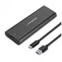 Puzdro na disky M.2 SATA SSD | NGFF | USB Type-C
