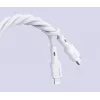 CB-SCL2 Biely silikónový kábel Lightning-USB-C USB Power Delivery USB-PD