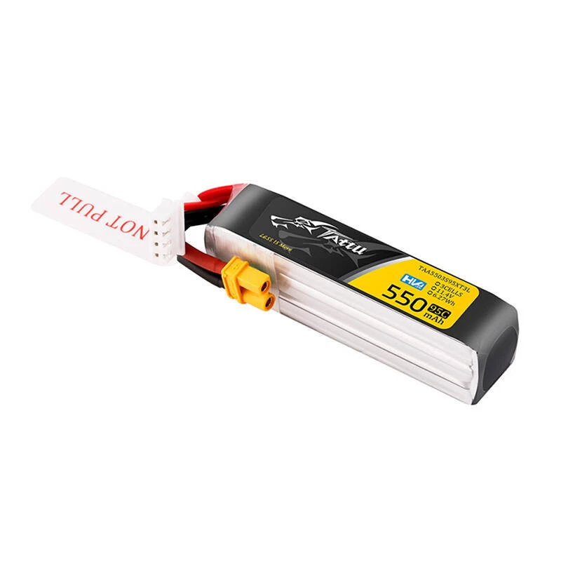 Tattu 3s 550mAh 95C 11.4V HV Lipo batéria s XT30 konektorom Long-Pack konektor