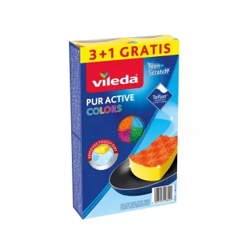 Špongia Vileda Pur Active Colors 4 ks