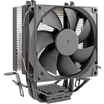Vzduchový chladič INTER-TECH 4P90 Bulk, 92 mm hydraulický ventilátor, 125 W TDP, kompatibilný s AM5/AM4/AM3 a LGA 1700/1200/115x/775