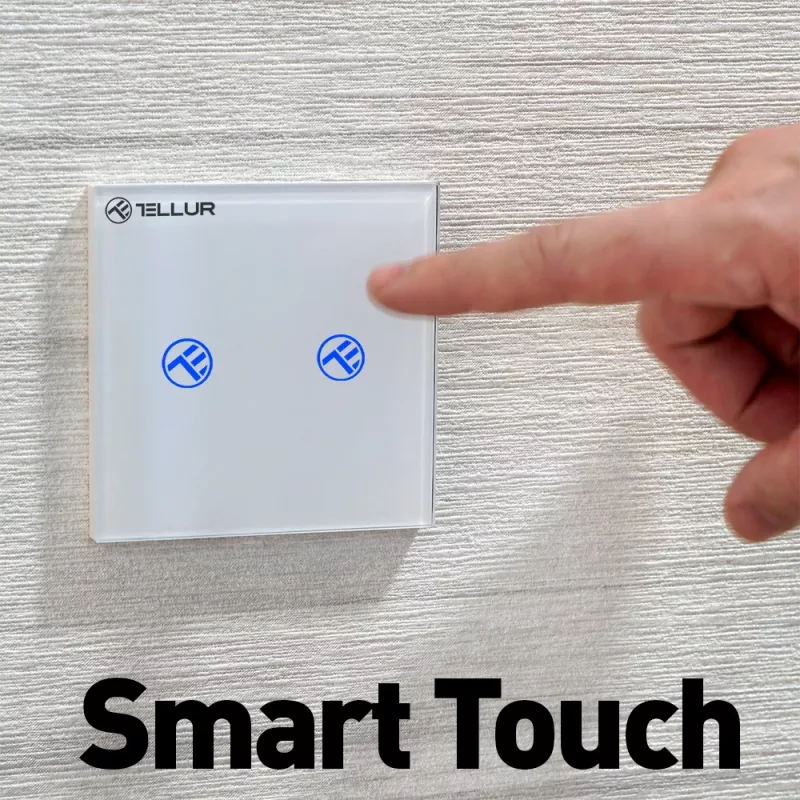 Inteligentný WLAN vypínač Tellur SS2N — 2 porty, 1800 W spolu, 10 A na kanál