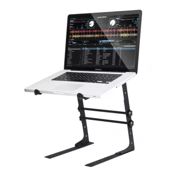 Stojan na notebook Reloop V.2 — nastaviteľný kovový stojan na notebooky (model 222358)