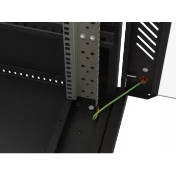 19-palcový rack rozvádzač LANBERG FF01-6222-23B 22U 600x1200 mm čierny perforované dvere