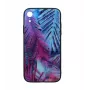 Ochranné sklo displeja Tellur Cover Glass Print pre iPhone XR s potlačou palmového vzoru