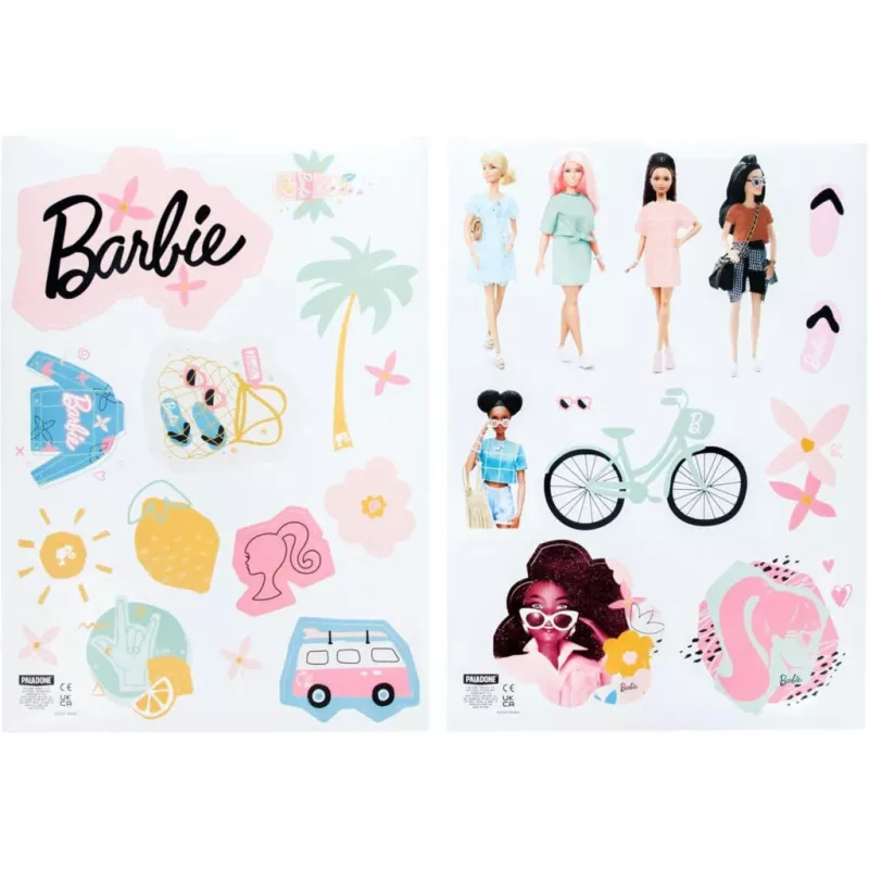 Paladone Barbie personalizačné nálepky na stenu